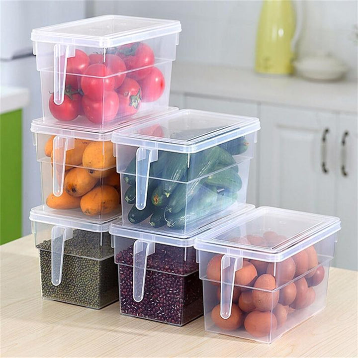 Viskana Kitchen Transparent PP Storage Box Grains Beans Storage Contain Sealed Home Organizer Food Container Refrigerator Storage Boxes