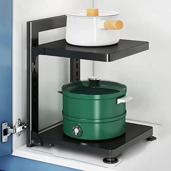 Viskana Cookware Organizer – Adjustable Holder for Pots & Pans