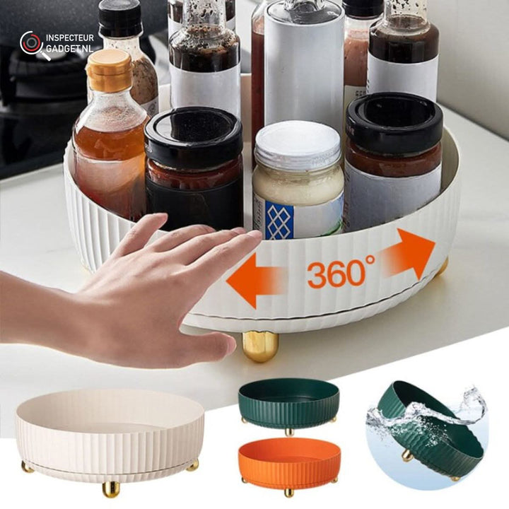 Viskana 360° ROTATION ORGANIZER – Rotatable storage assistant for kitchen, bathroom & office with space-saving design