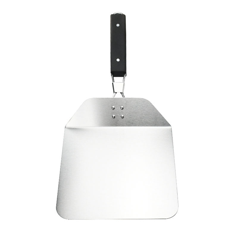 heavy-duty square-edge stainless steel pizza shovel with folding riveted handle Kalsten