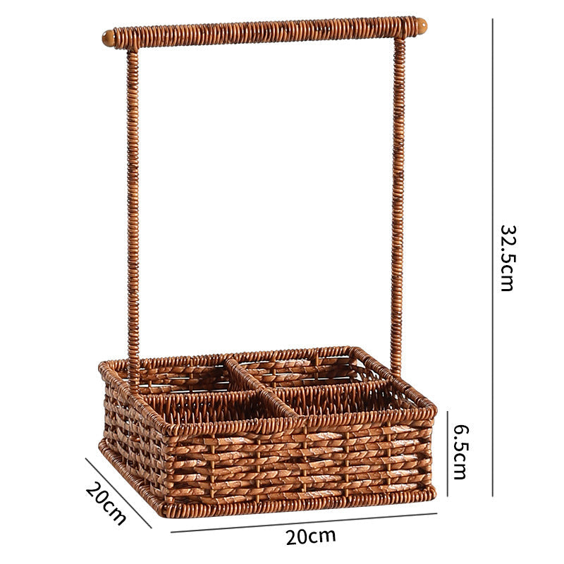 Multi-Compartment Woven Organizer Caddy Viskana