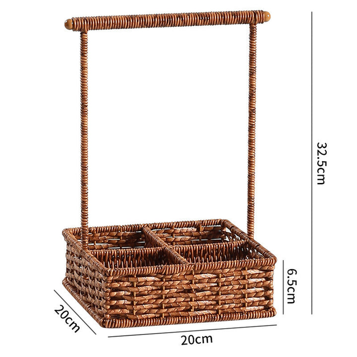 Multi-Compartment Woven Organizer Caddy Viskana