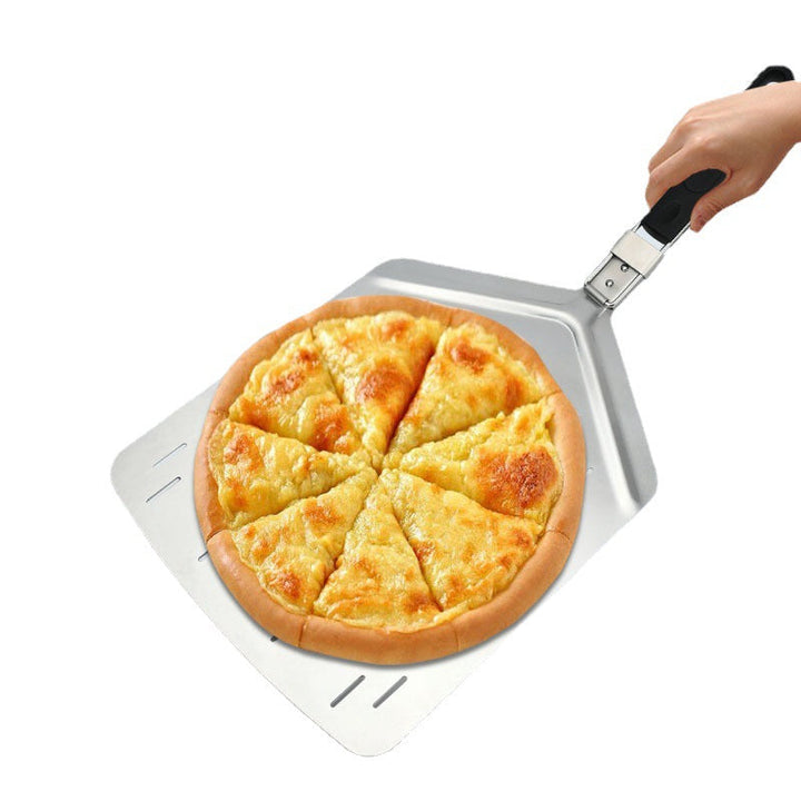 perforated stainless steel foldable pizza peel with ergonomic non-slip handle Kalsten