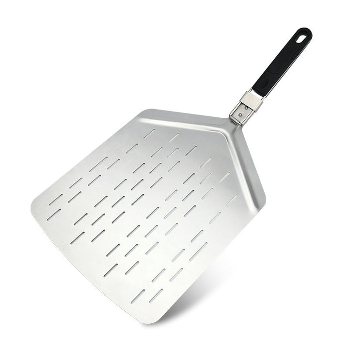 perforated stainless steel foldable pizza peel with ergonomic non-slip handle Kalsten