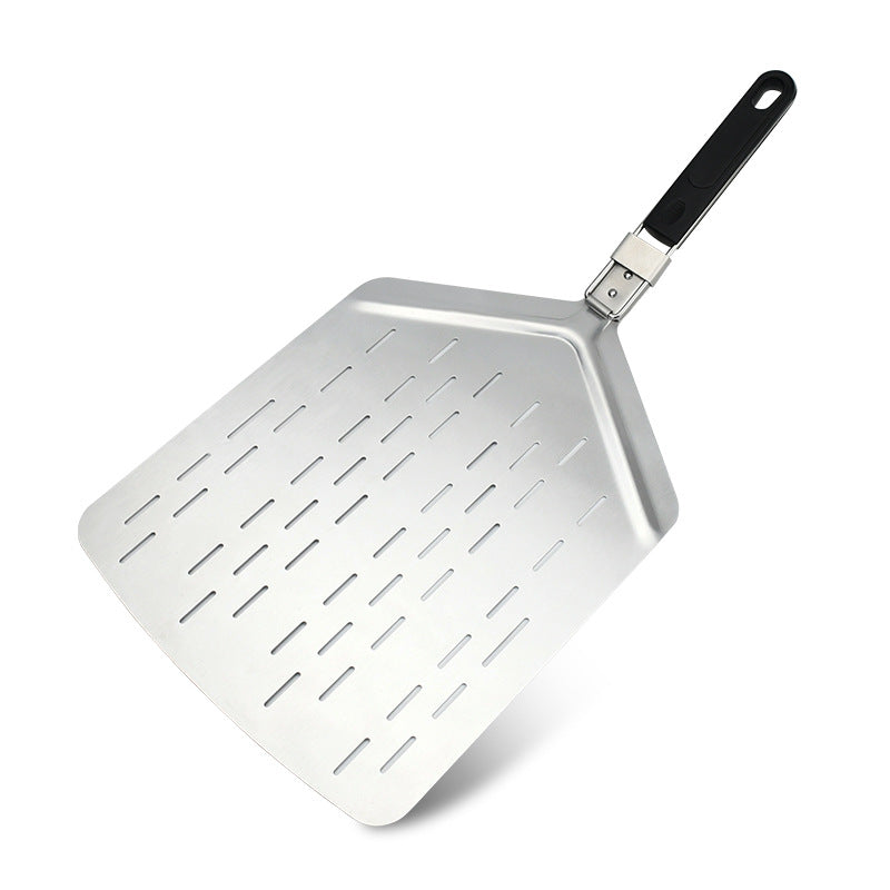 perforated stainless steel pizza peel with folding handle Kalsten