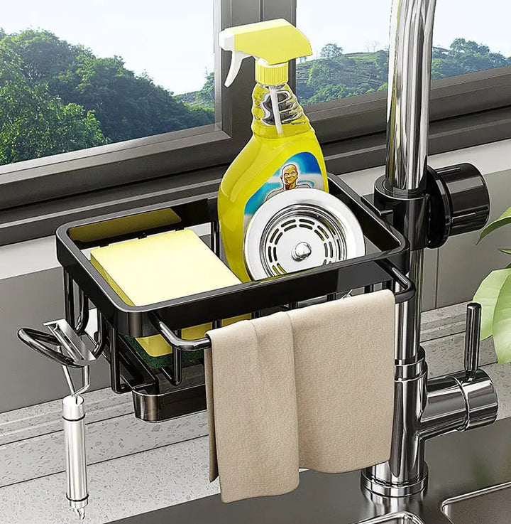 Viskana Organizer for Kitchen Faucets – Aluminum Design Against Rust & for More Organization