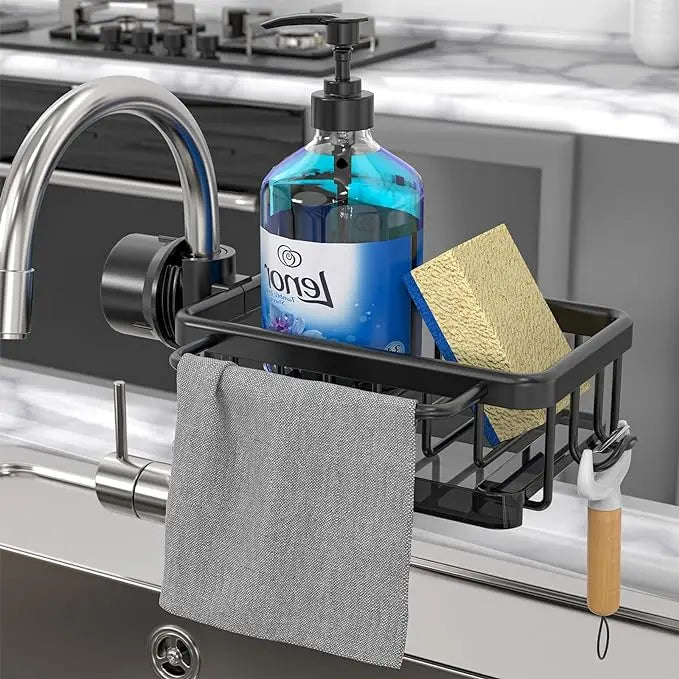 Viskana Organizer for Kitchen Faucets – Aluminum Design Against Rust & for More Organization