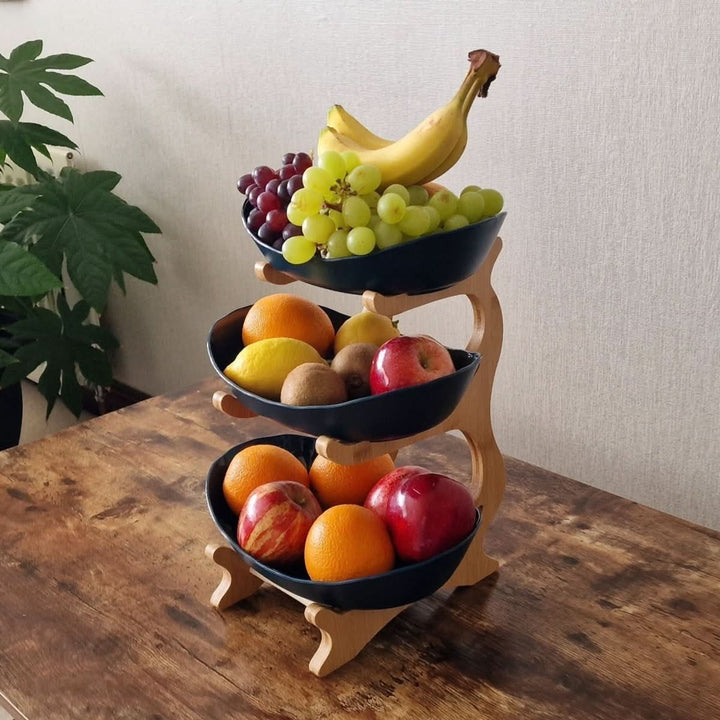Viskana Stylish Storage for Kitchen & Dining Table | Metal Organizer