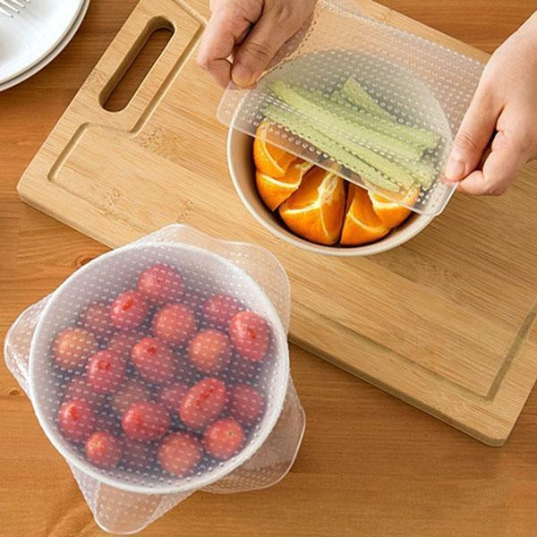 Reusable Silicone Food Wrap (Set of 4) | Viskana