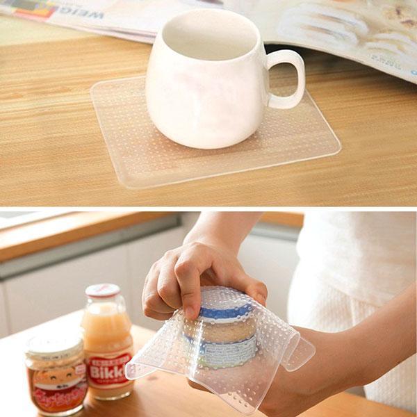 Reusable Silicone Food Wrap (Set of 4) | Viskana