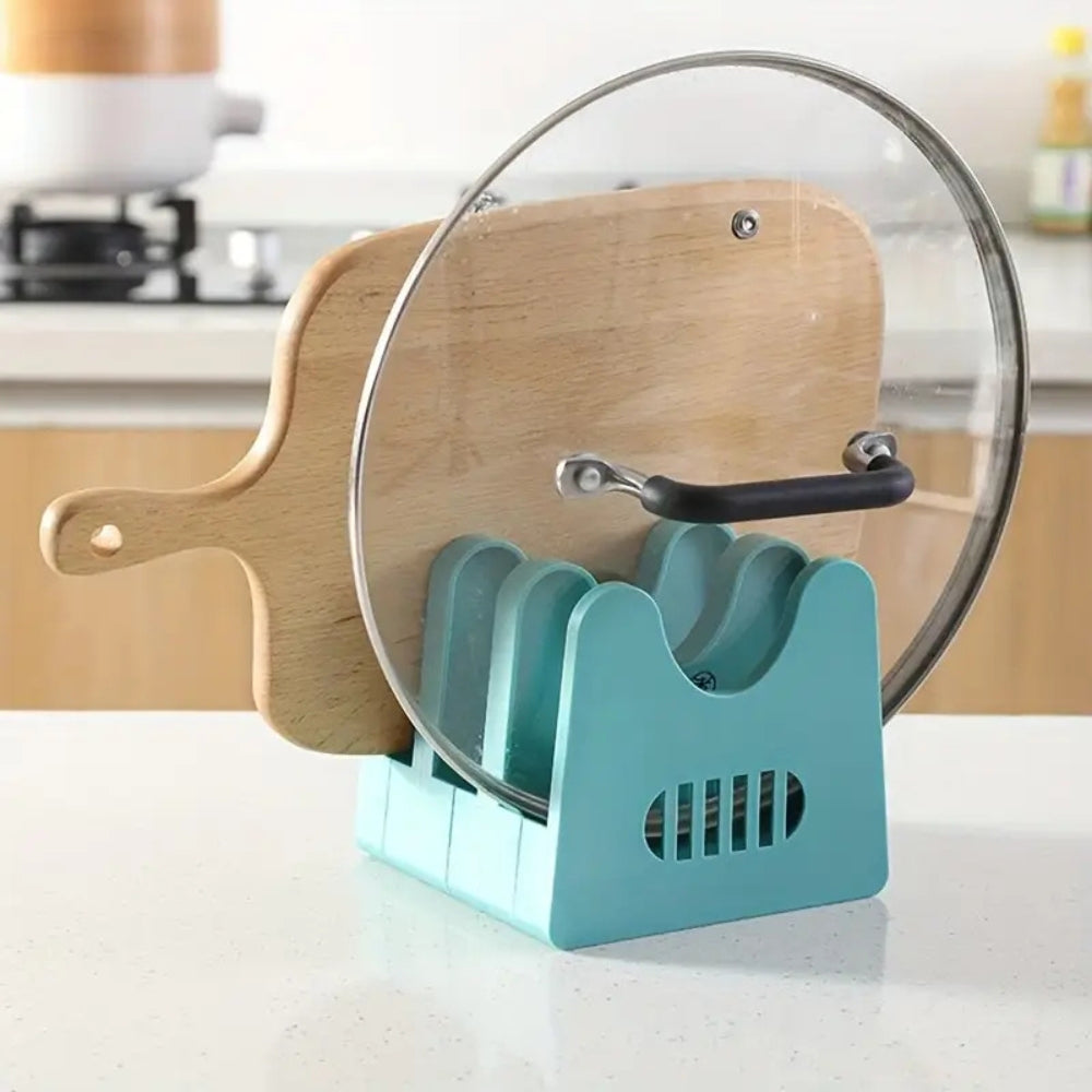 Viskana ABS Pot Lid and Utensils Storage Rack
