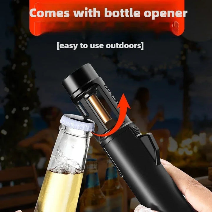 Multi-Use Bottle Opener Windproof Jet Torch Lighter Viskana
