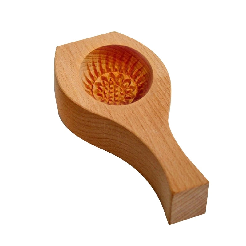 Viskana Wooden Moon Dumpling Maker Mold