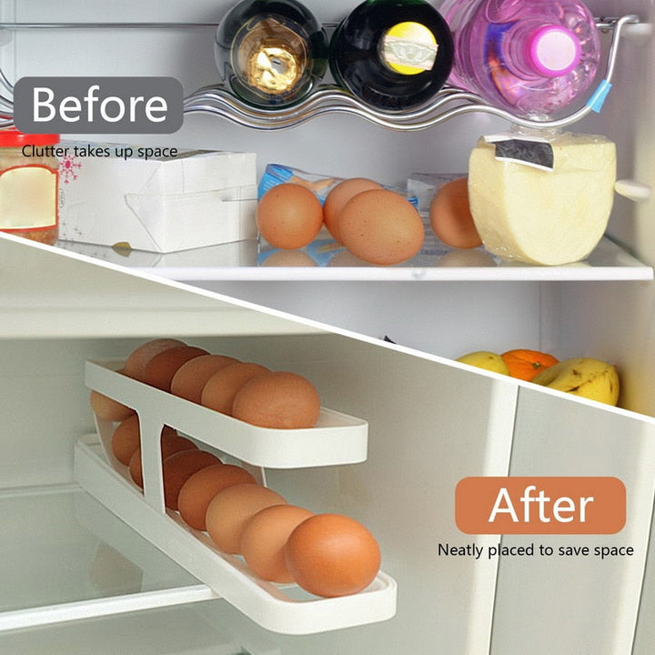 Viskana Automatic Egg Rolling Holder Organizer Rack
