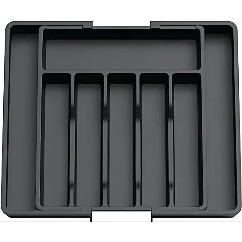 Viskana Modulora Cutlery Drawer Insert | Expandable Cutlery Organizer | Adjustable Storage System Made of PP | 38×35 cm