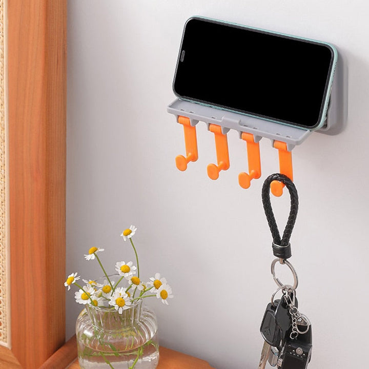 Viskana Wall-Mounted Phone Holder Kitchen Organizer Rack