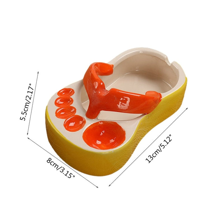 Viskana Ceramic Flip Flop Food Serving Bowl