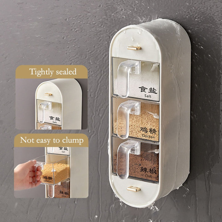 Viskana Kitchen Organizer Wall-Mounted Seasoning Station