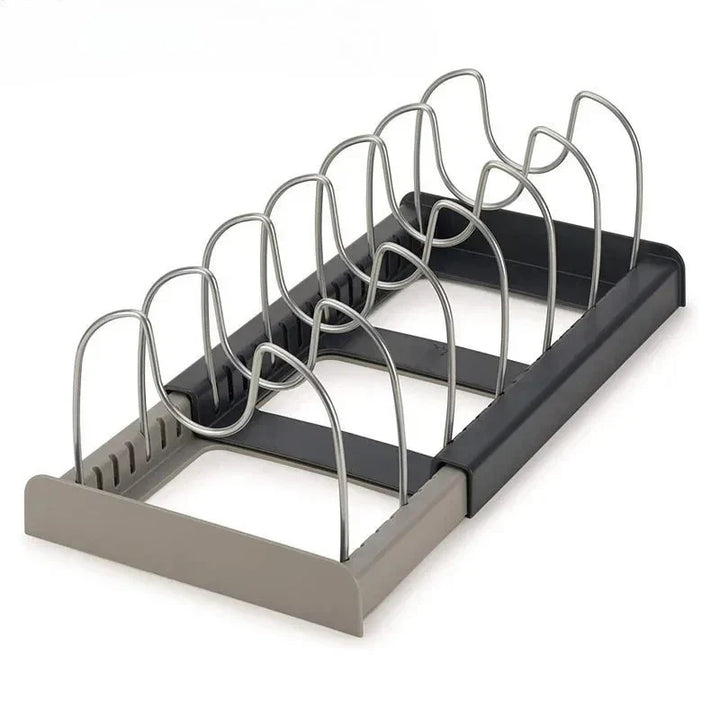 Retractable pot lid holder & pan organizer Viskana