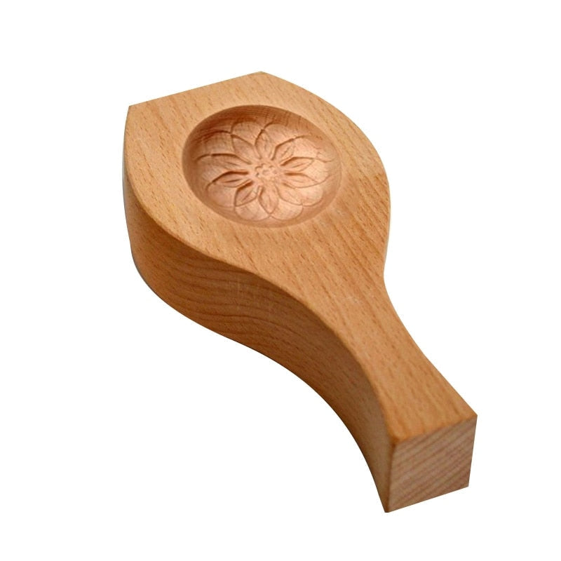 Viskana Wooden Moon Dumpling Maker Mold