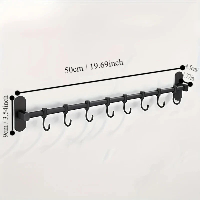 CookEase Kitchen Wall Shelf – Multifunctional Organizer for Lids, Spatulas & Kitchen Utensils Viskana