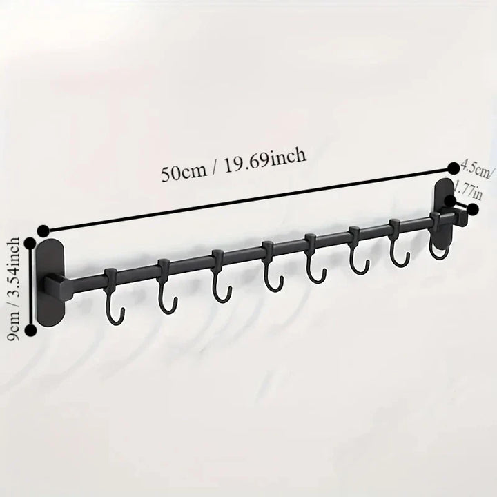 CookEase Kitchen Wall Shelf – Multifunctional Organizer for Lids, Spatulas & Kitchen Utensils Viskana