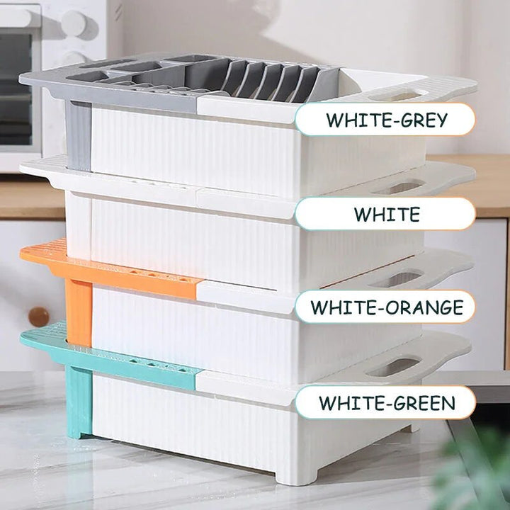 Viskana Efficient Kitchen Retractable Dish Drain Rack
