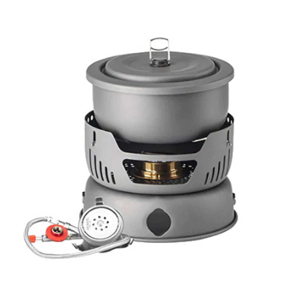 Viskana Portable Outdoor Cookware Set – Lightweight Camping Cooking Gear with Windshield