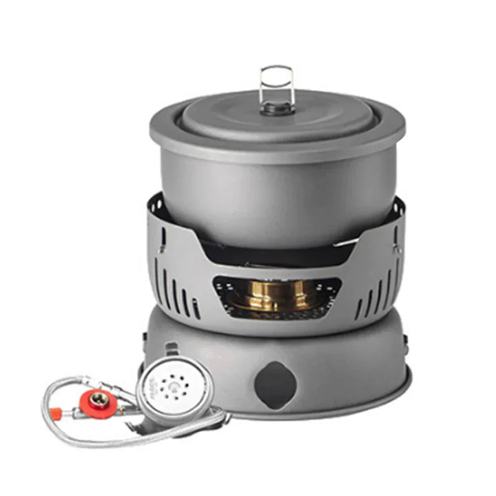 Viskana Portable Outdoor Cookware Set – Lightweight Camping Cooking Gear with Windshield