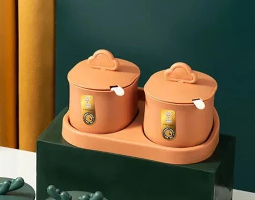 Viskana Stylish spice organizer with practical spoons