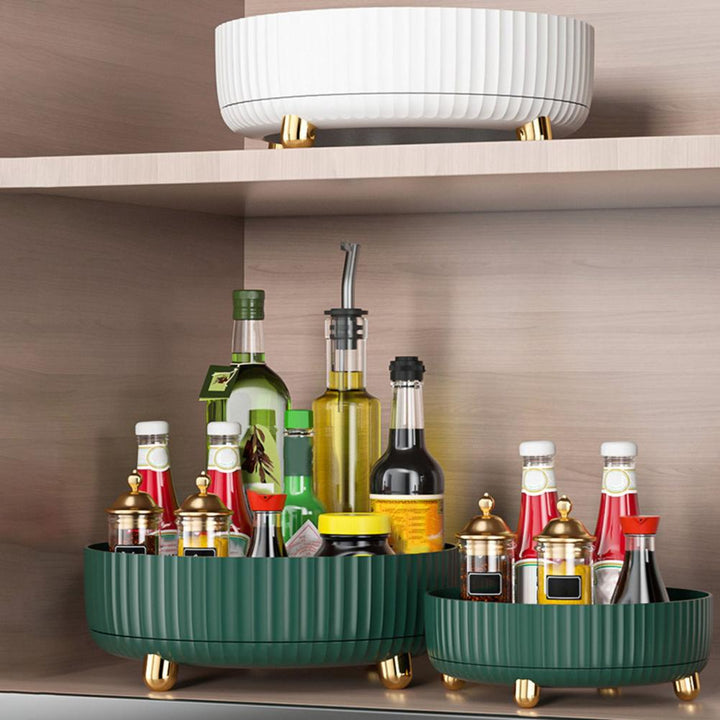 Viskana 360 Kitchen Spice Organizer Rotating Rack