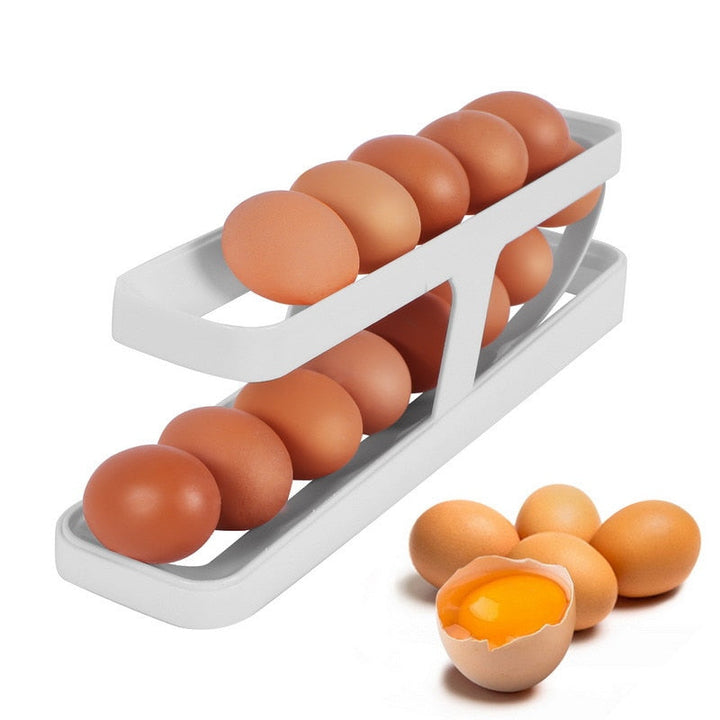 Viskana Automatic Egg Rolling Holder Organizer Rack