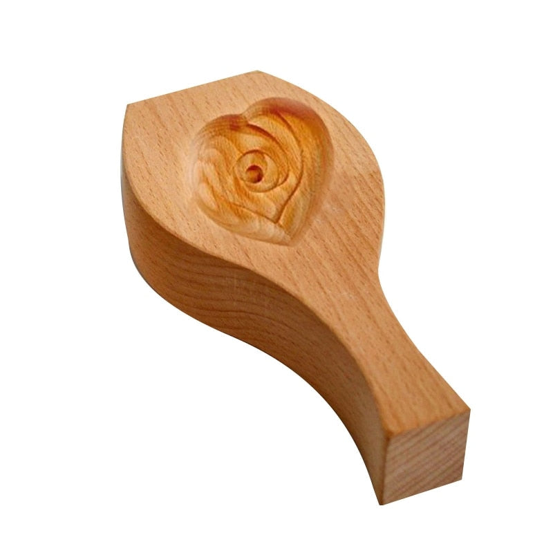Viskana Wooden Moon Dumpling Maker Mold