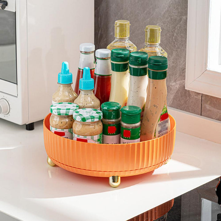 Viskana 360 Kitchen Spice Organizer Rotating Rack
