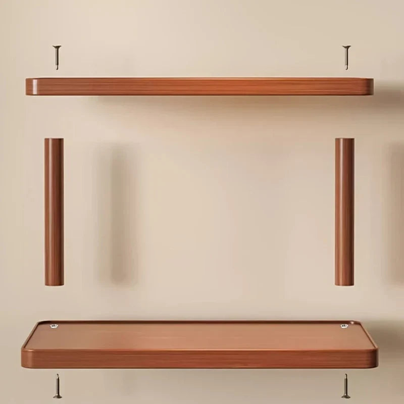 BambuCasa 2-tier wooden shelf Viskana