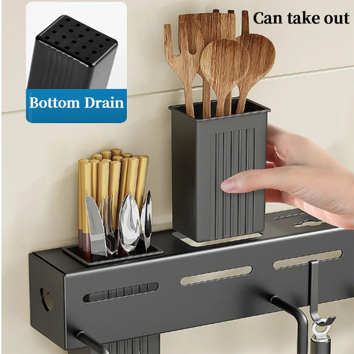 Viskana Modern Wall-Mounted Kitchen Organizer Tool Station