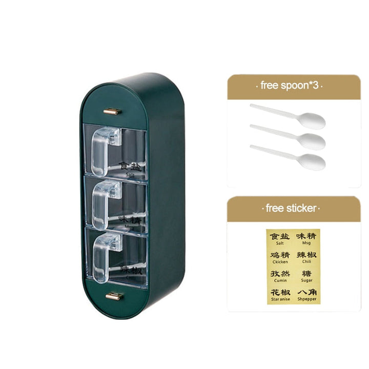 Viskana Kitchen Organizer Wall-Mounted Seasoning Station