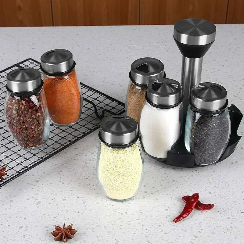 Viskana Elegant glass spice set for a stylish kitchen