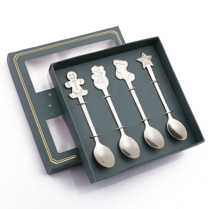Viskana 4Pcs Christmas Best Wishes Tableware Set
