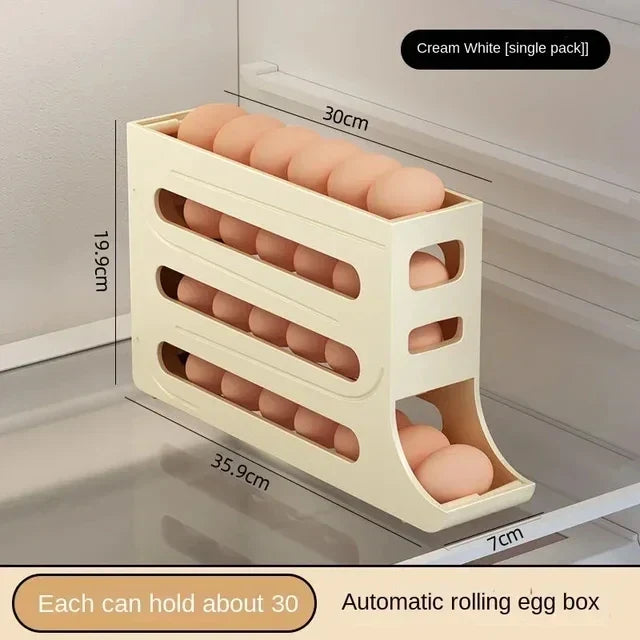 Viskana Eggs Dispenser Fridge Organizer Rack