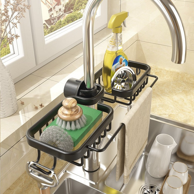 Viskana Kitchen Organizer Sink Drain Rack