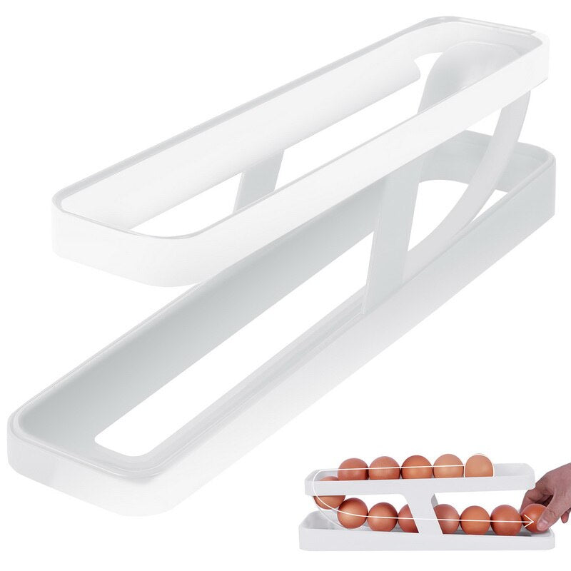 Viskana Automatic Egg Rolling Holder Organizer Rack
