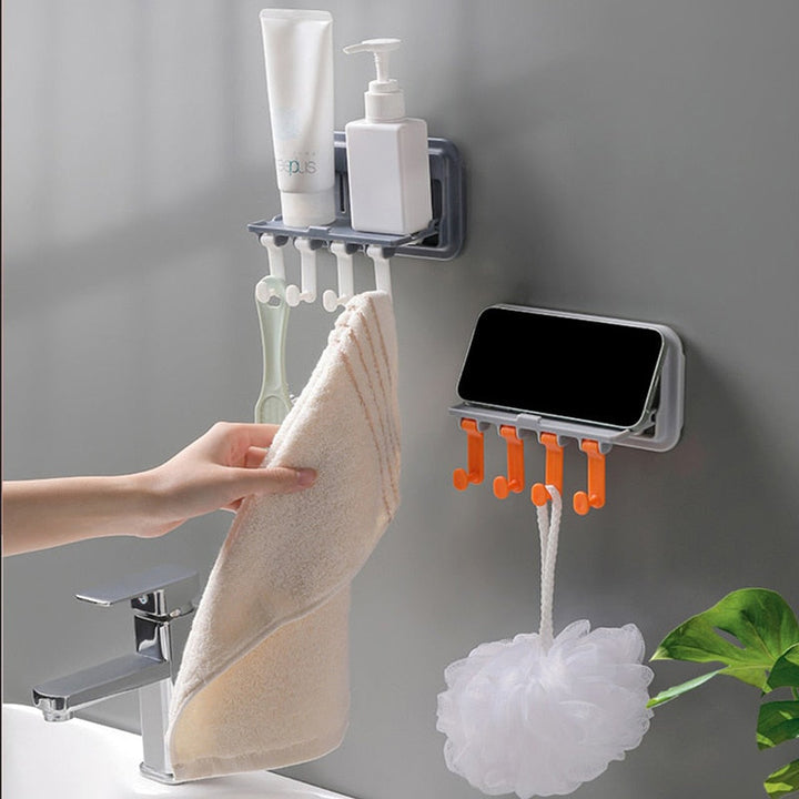 Viskana Wall-Mounted Phone Holder Kitchen Organizer Rack