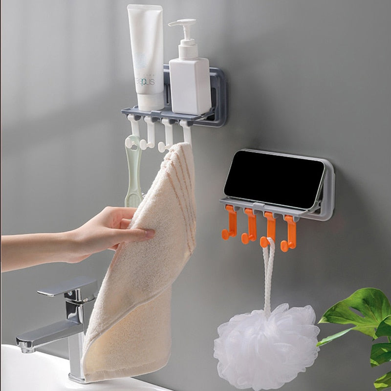 Viskana Wall-Mounted Phone Holder Kitchen Organizer Rack