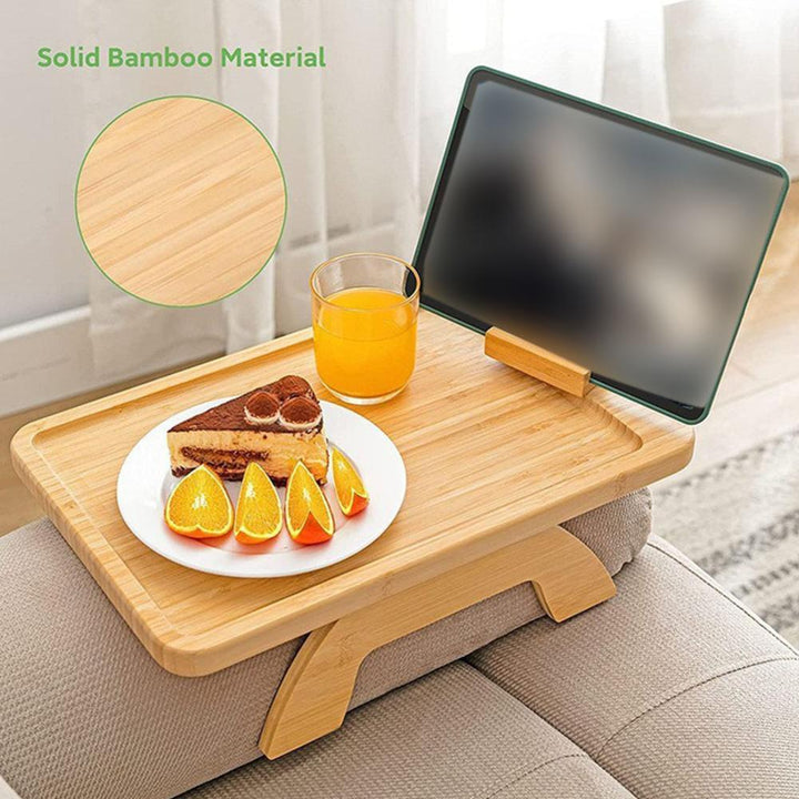 Viskana Comfy Sofa Armrest Wooden Tray