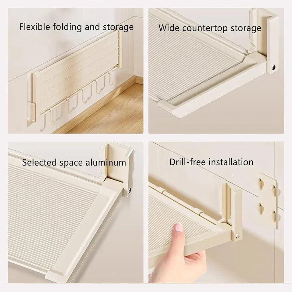 FlexiRack – Collapsible Spice Rack with Hooks Viskana