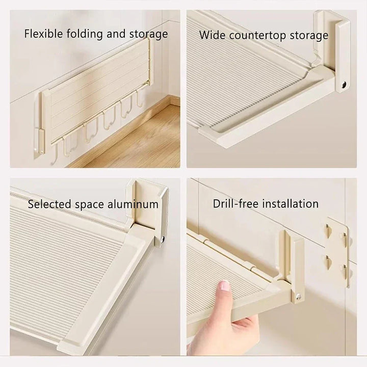 FlexiRack – Collapsible Spice Rack with Hooks Viskana