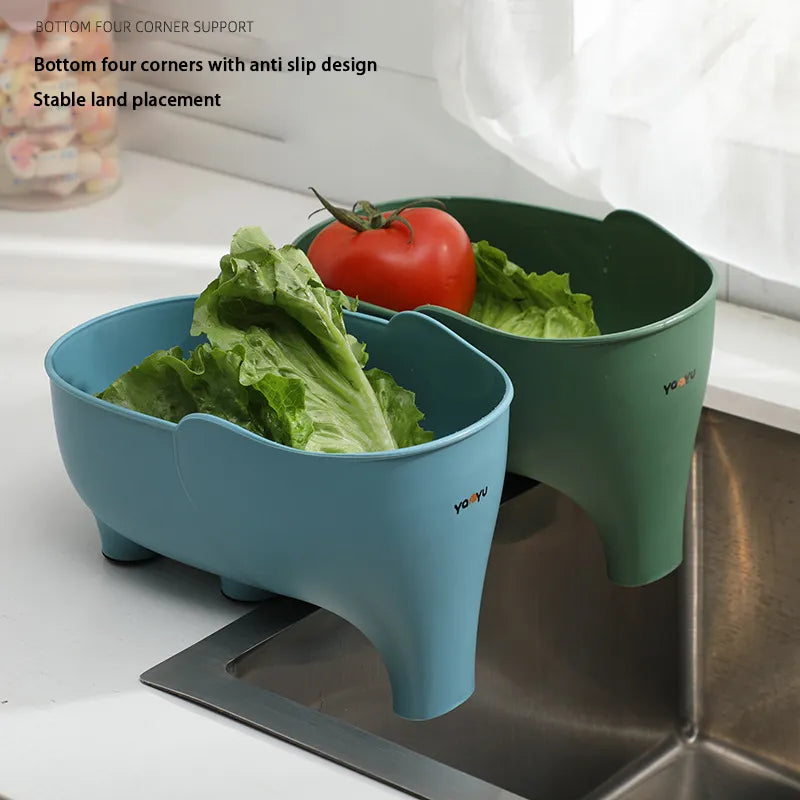 Viskana Decorative Elephant Drain Basket