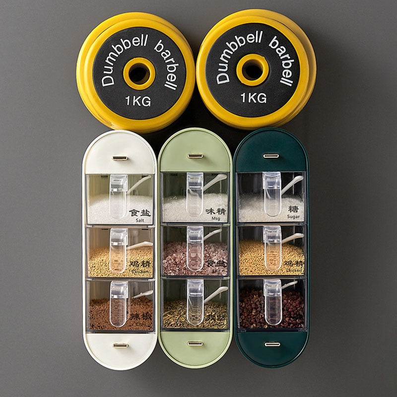 Viskana Kitchen Organizer Wall-Mounted Seasoning Station