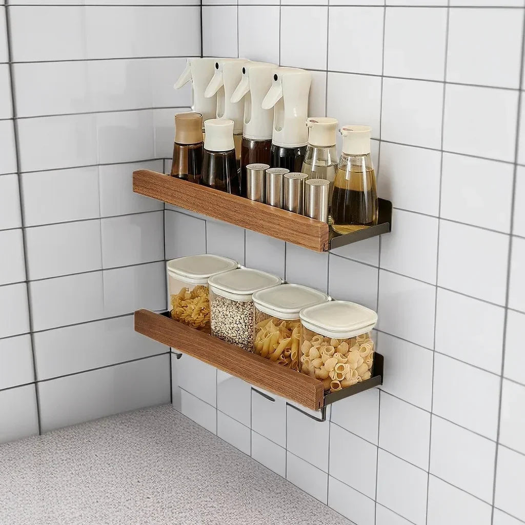 CulinaWood Kitchen Wall Shelf Viskana